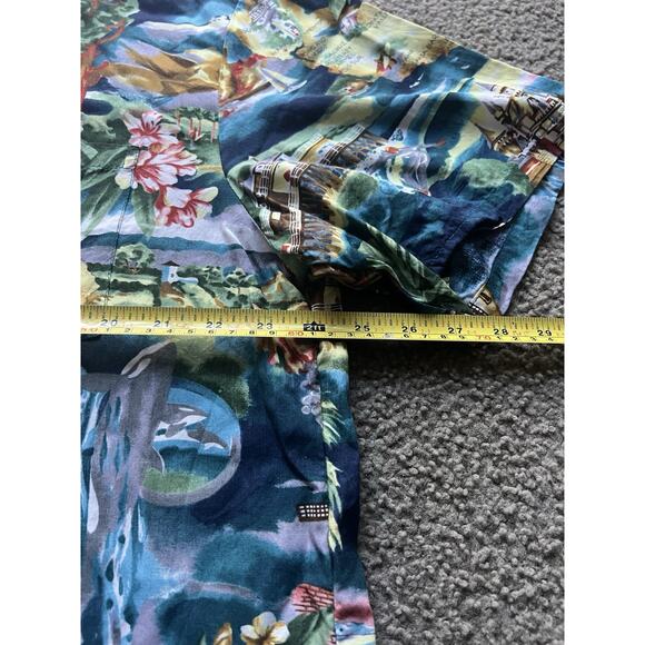 Paradise Found Hawaiian Shirt Men’s XL San Francisco California Golden Gate RARE - Picture 5 of 7